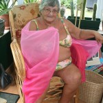 Grandma Libby Loves stripping for horny men