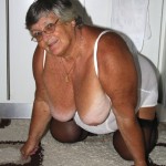 Grandma Libby loves to have men wanking over her